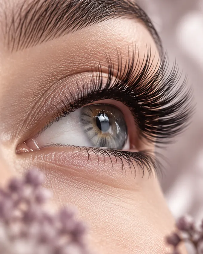 KI-Illustration zu Wimpern