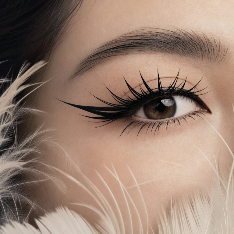 KI-Illustration: Manga Lashes
