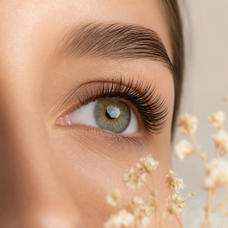KI-Illustration: Natural Classic Lashes