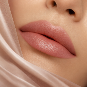 KI-Illustration – Permanent Make-up: Nude Lip Blush